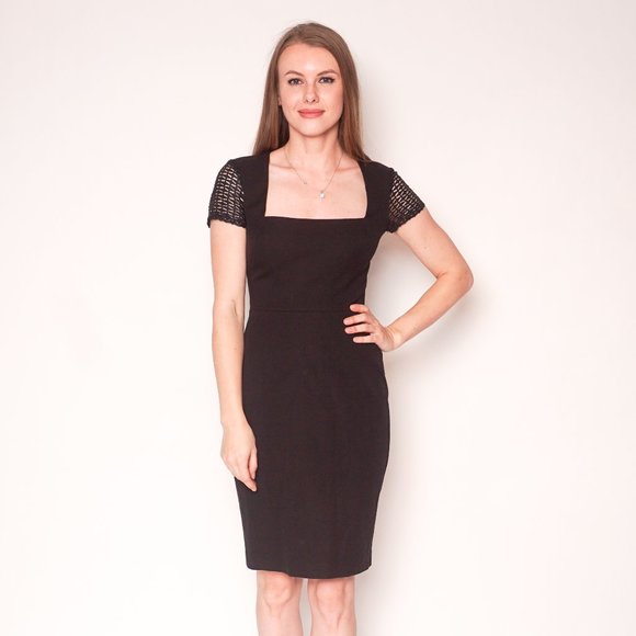 ROLAND MOURET Banana Republic Sheath Black Dress - Picture 7 of 7